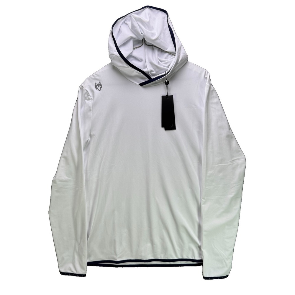 Greyson Golf Colorado Hoodie Mens Medium White Performance Lightweight NWT